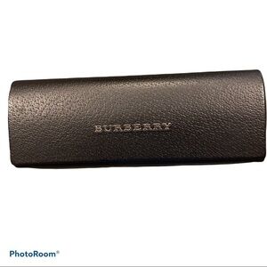 Burberry black leather  sunglasses case